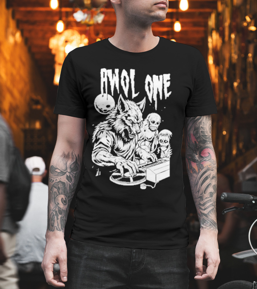AWOL One Werewolf DJ With Creatures T-Shirt