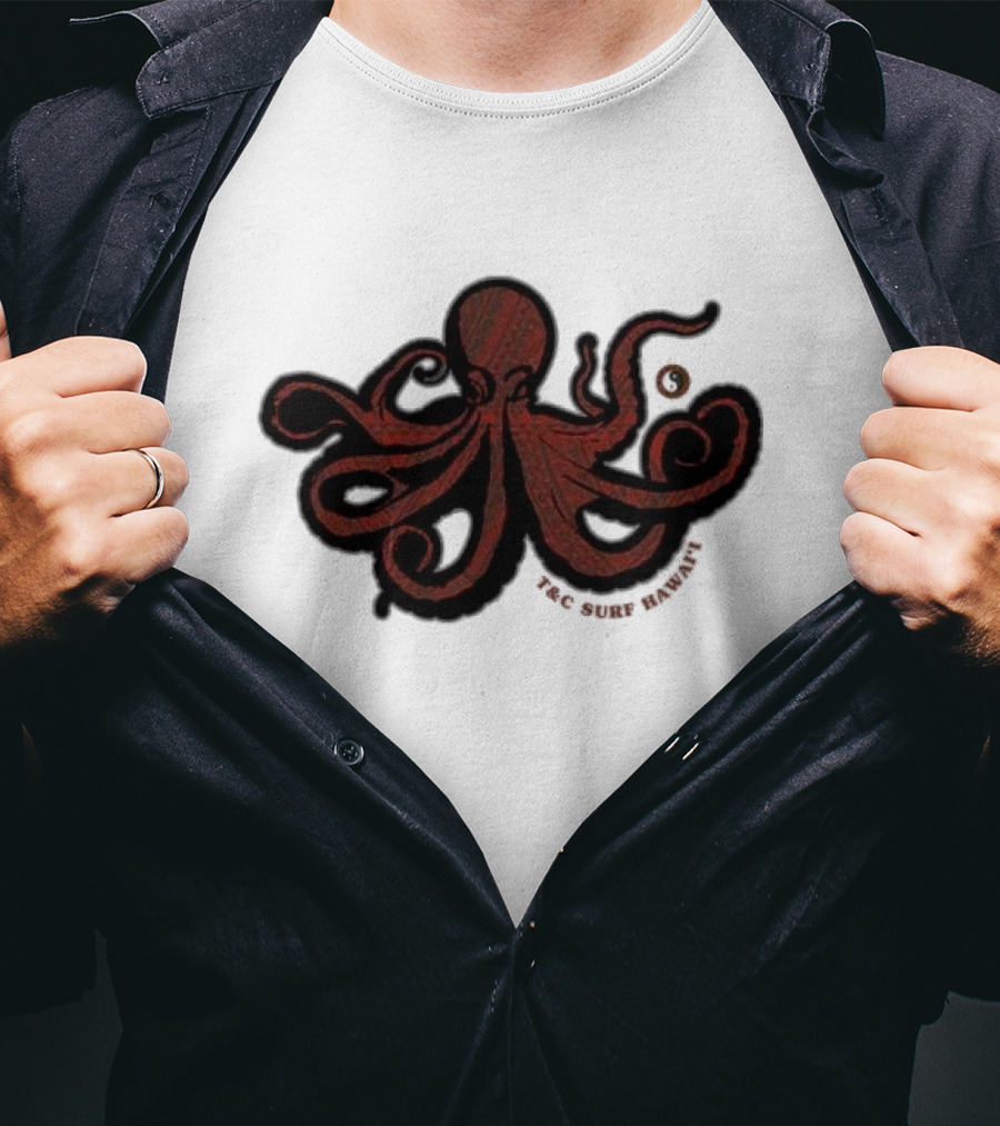 Octopus T&C Surf Hawaii Ocean Adventure T-Shirt