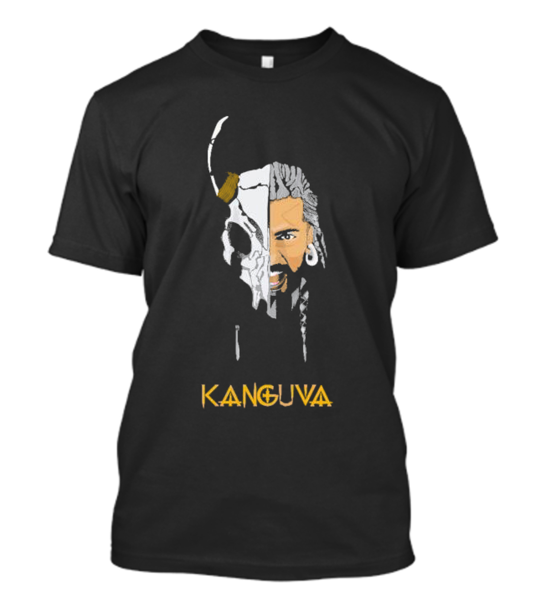 Kanguva Anbanafan Hunt Warrior Skull Fusion T-Shirt