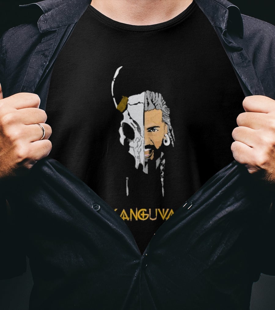 Kanguva Anbanafan Hunt Warrior Skull Fusion T-Shirt