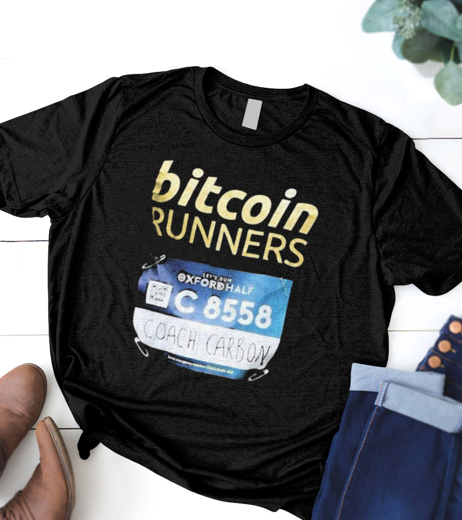 Bitcoin Runners Oxford Half C 8558 Coach Carbon T-Shirt