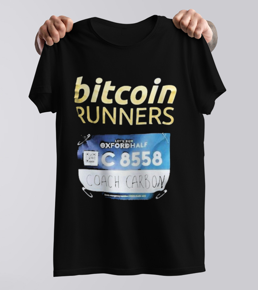 Bitcoin Runners Oxford Half C 8558 Coach Carbon T-Shirt