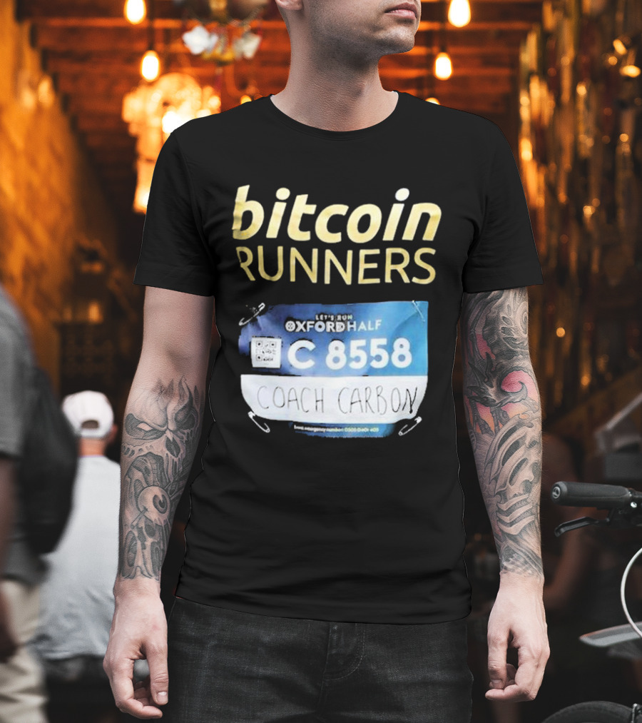 Bitcoin Runners Oxford Half C 8558 Coach Carbon T-Shirt