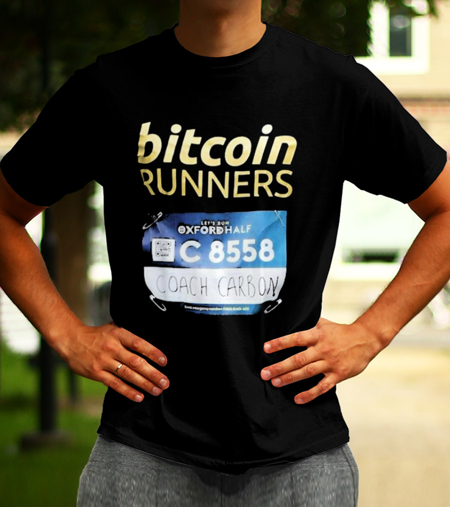 Bitcoin Runners Oxford Half C 8558 Coach Carbon T-Shirt