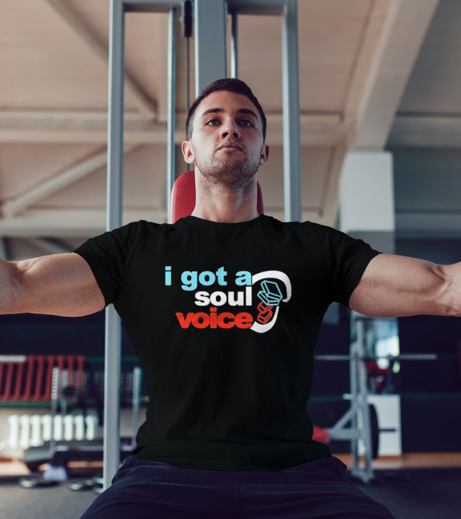 I Got A Soul Voice Cube Headset Red Blue White T-Shirt