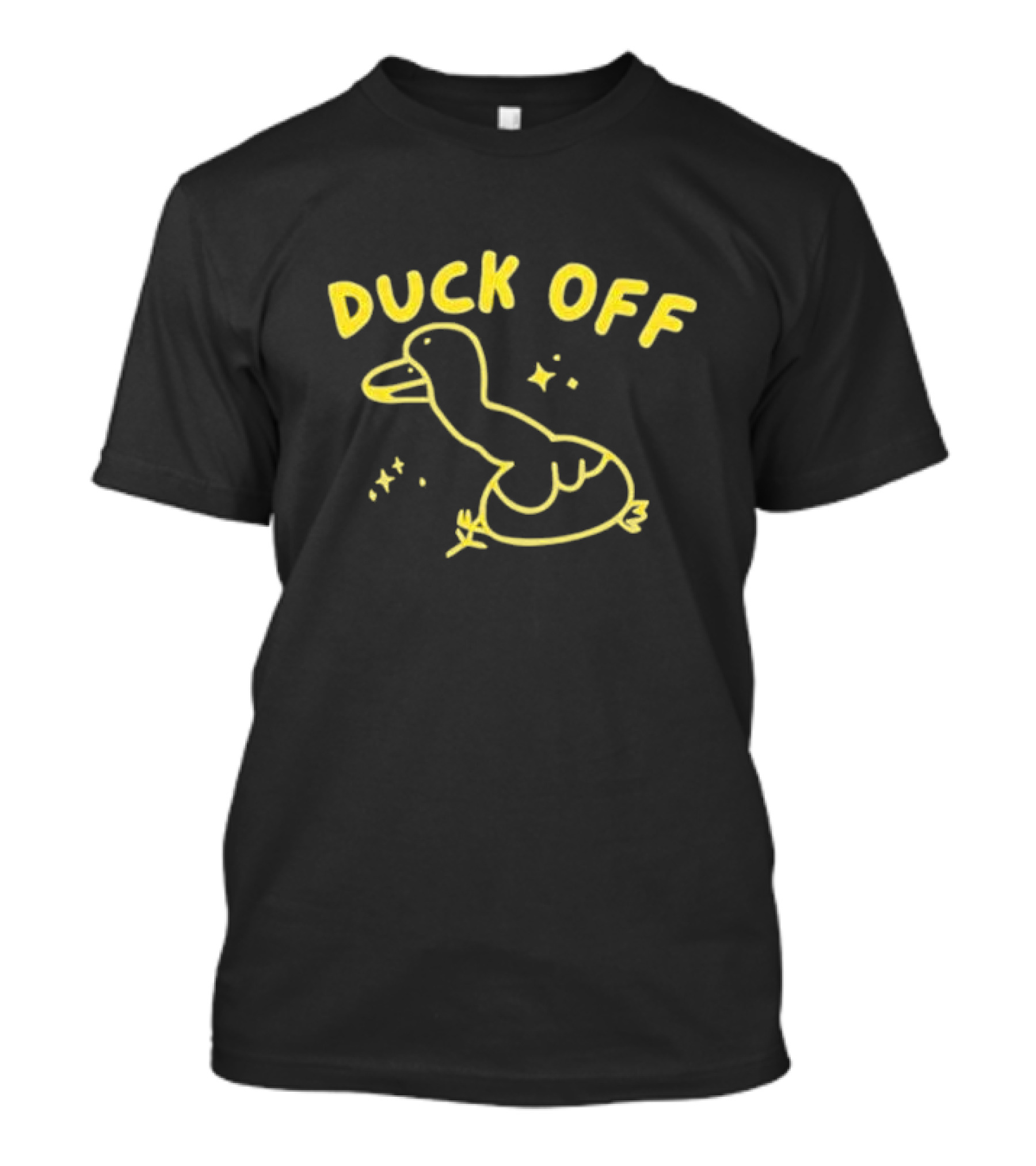 Duck Off Funny Bird Drawing T-Shirt