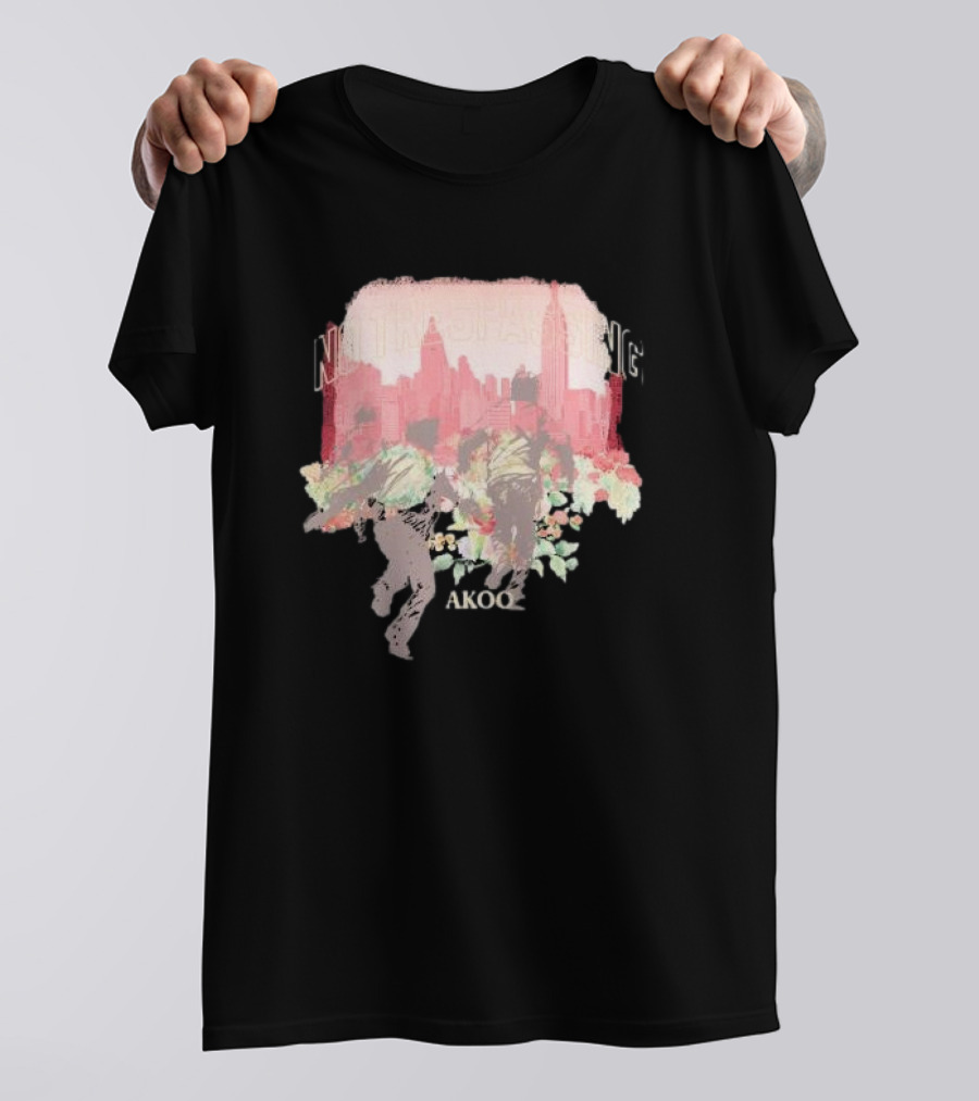 No Trespassing Akoo Urban Skyline Floral Run T-Shirt