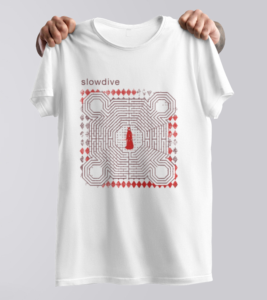 Slowdive Everything Is Alive Labyrinth Ecru T-Shirt