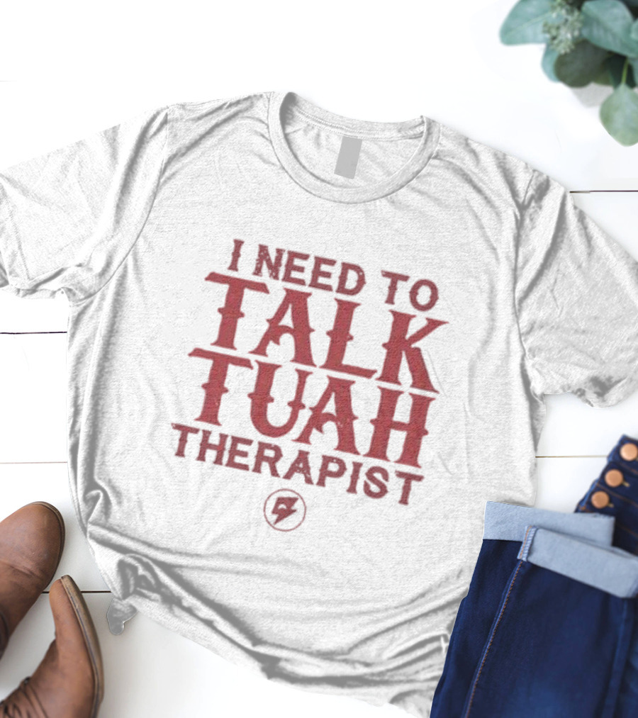 I Need To Talk Tuah Therapist Bolt T-Shirt