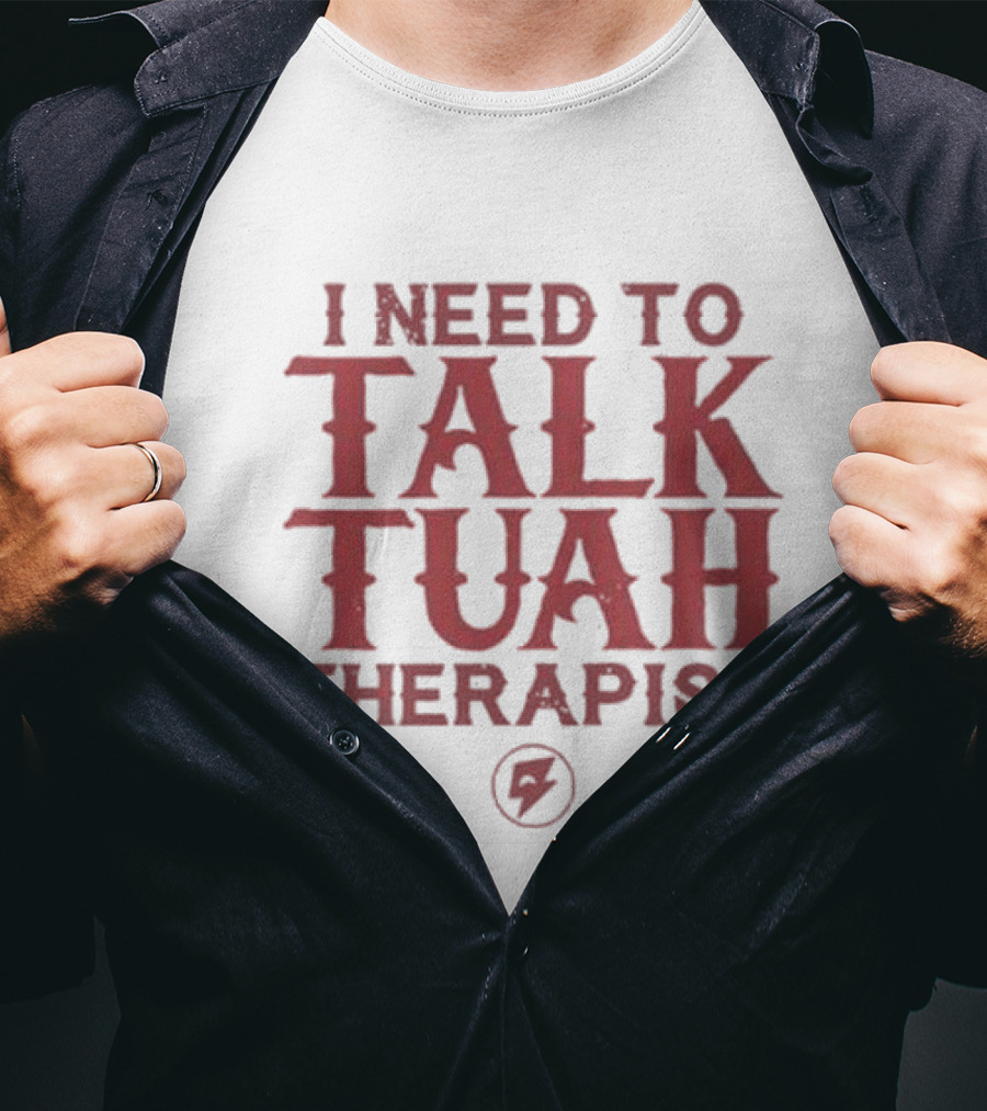 I Need To Talk Tuah Therapist Bolt T-Shirt