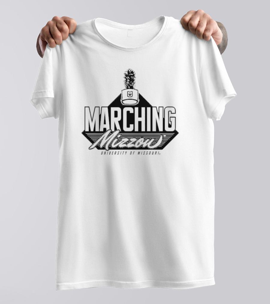 Marching Mizzou University Of Missouri Tiger Head Shako T-Shirt