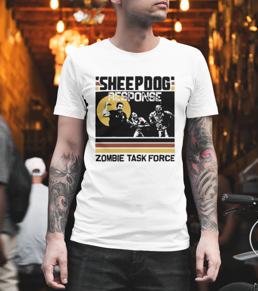 Tim Kennedy Sheepdog Response Zombie Task Force Team Badge T-Shirt