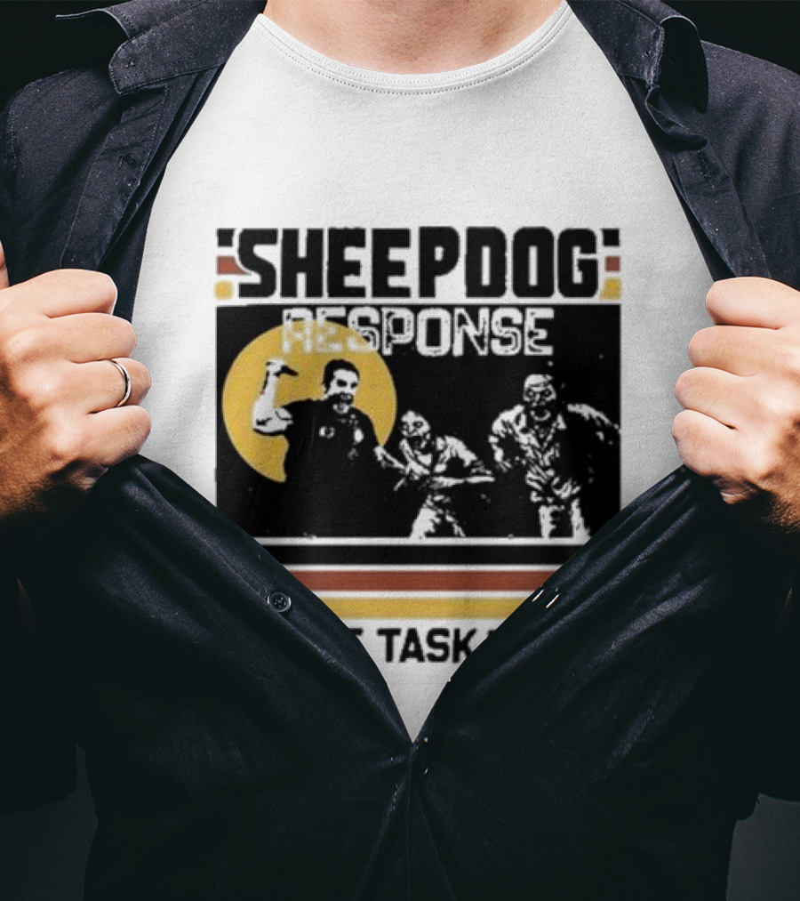 Tim Kennedy Sheepdog Response Zombie Task Force Team Badge T-Shirt