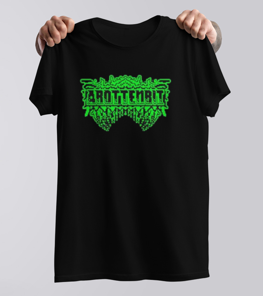 Arottenbit Acid Green Pixel T-Shirt