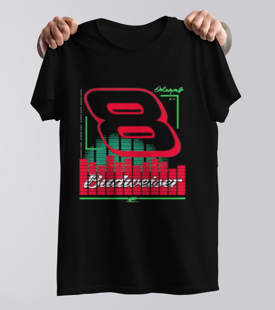 Dale Earnhardt Jr 8 Budweiser Racing Graphics T-Shirt