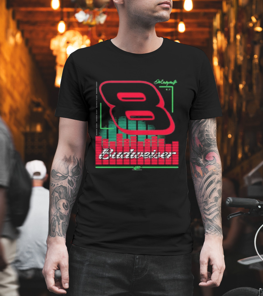 Dale Earnhardt Jr 8 Budweiser Racing Graphics T-Shirt