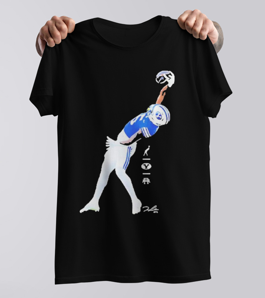 Darius Lassiter BYU Cougars Football Leaping Catch Highlight T-Shirt