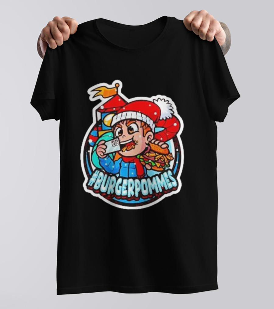 Burgerpommes Lukasbs Christmas T-Shirt