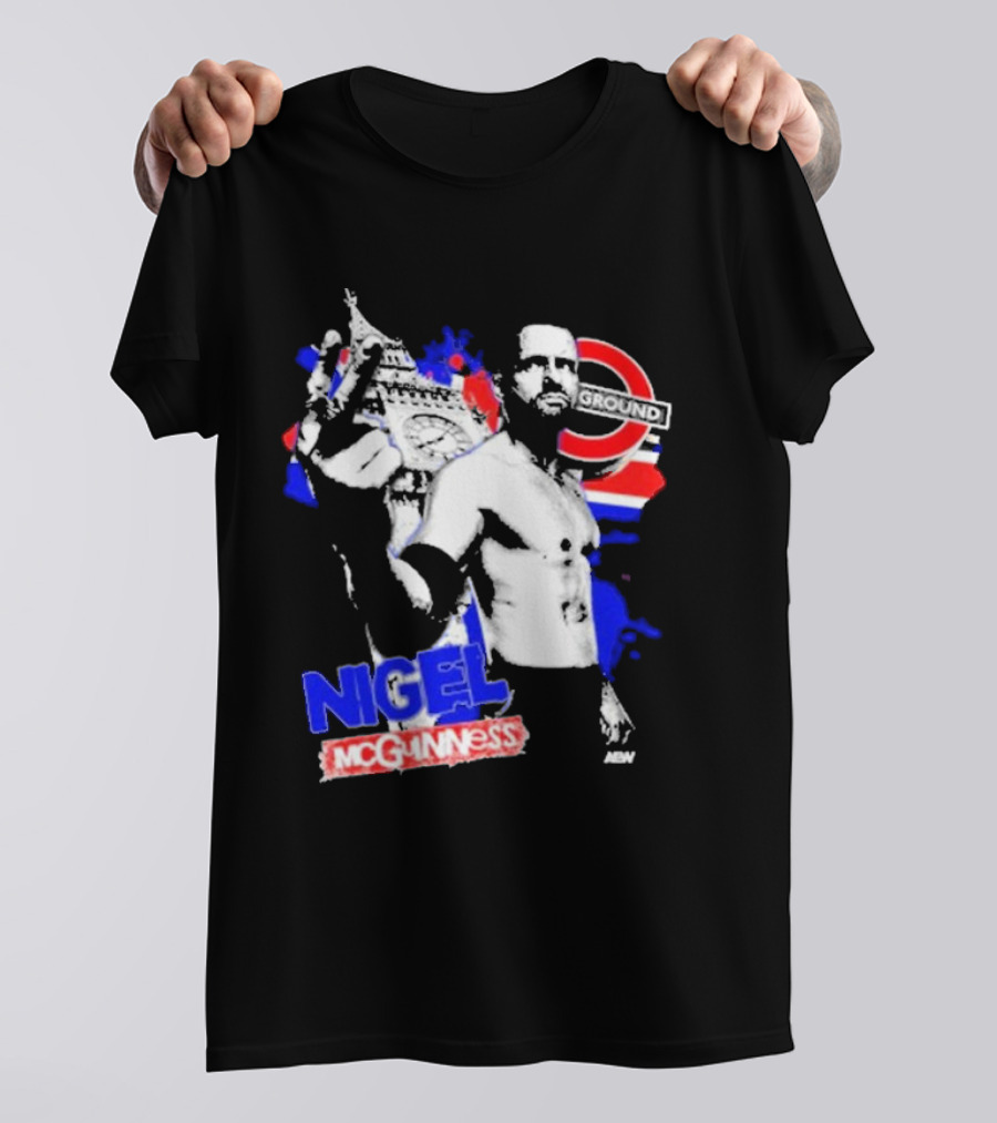Nigel McGuinness AEW From The Underground London T-Shirt