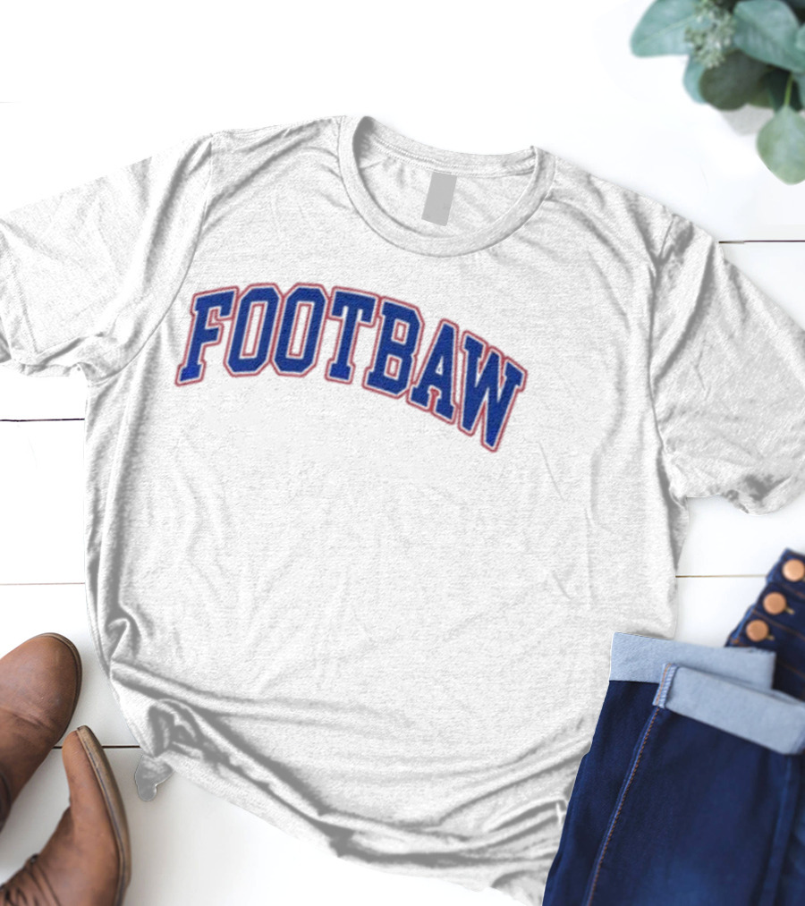 Footbaw Retro Sports Style Crewneck T-Shirt