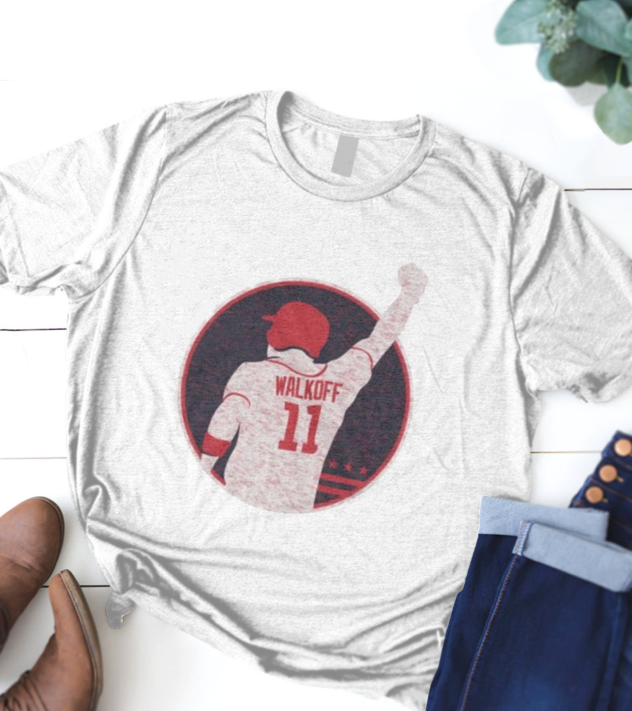 Mr Walkoff 11 Baseball Red Circle T-Shirt