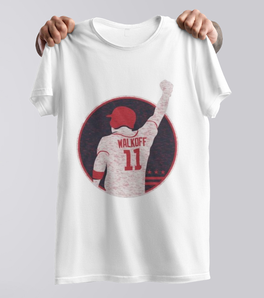 Mr Walkoff 11 Baseball Red Circle T-Shirt