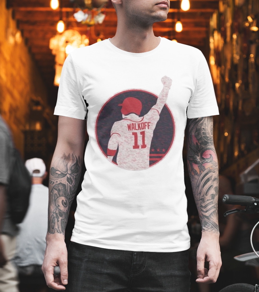 Mr Walkoff 11 Baseball Red Circle T-Shirt
