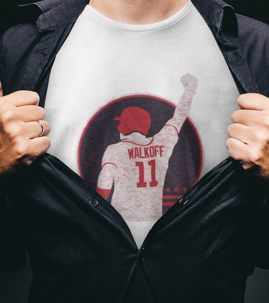 Mr Walkoff 11 Baseball Red Circle T-Shirt