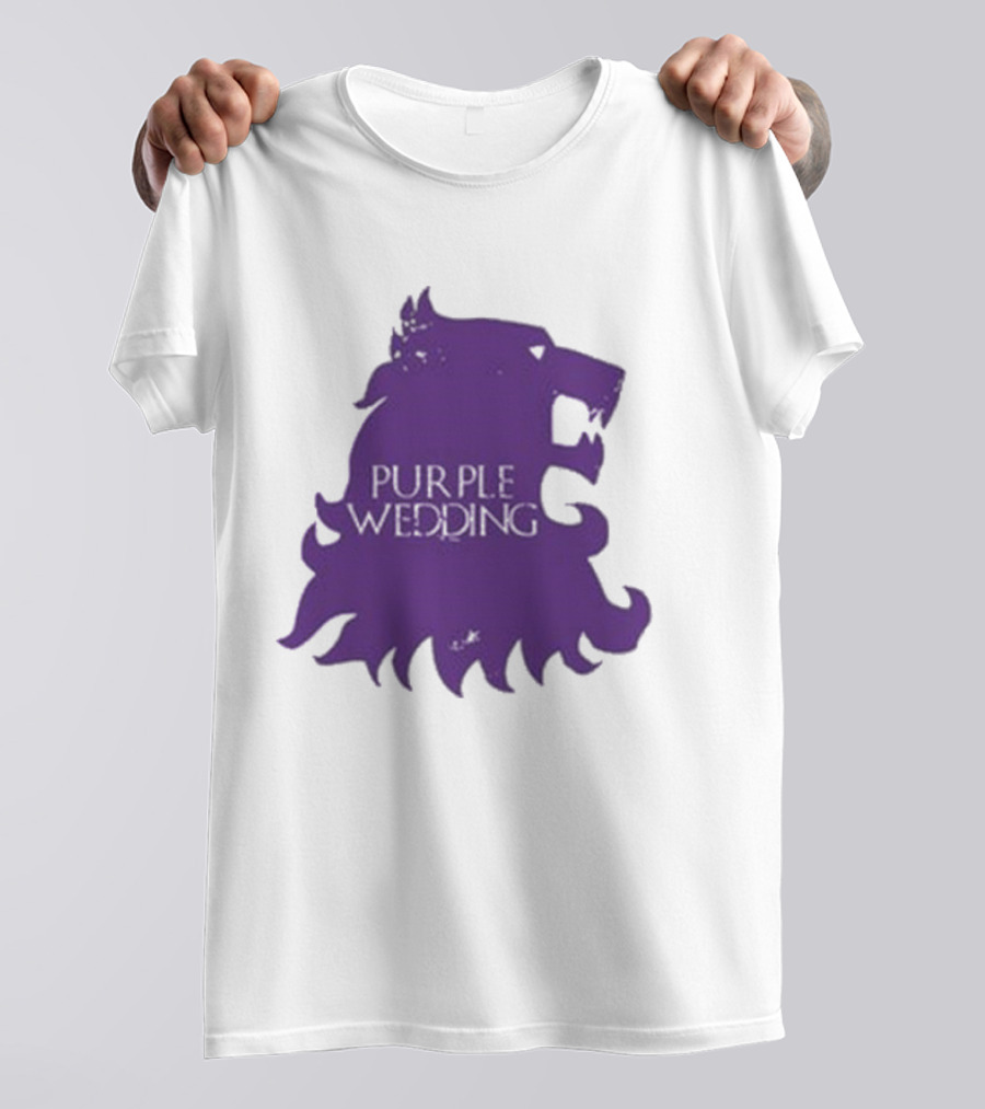 Purple Wedding Lannister Lion Crest T-Shirt