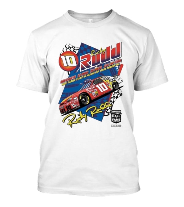 Ricky Rudd 2025 NASCAR Hall Of Fame Inductee 906 Starts 23 Wins 29 Top 5s 48 Top 10s Most Career Starts In NASCAR Cup Series Modern Era T-Shirt