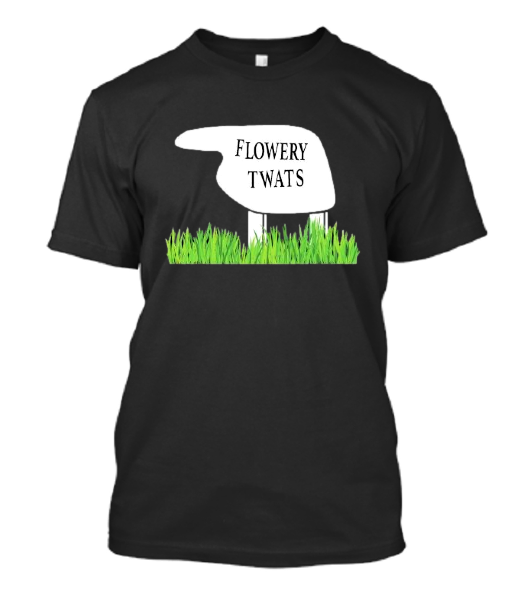 Flowery Twats Fawlty Towers Word Games Obsession T-Shirt