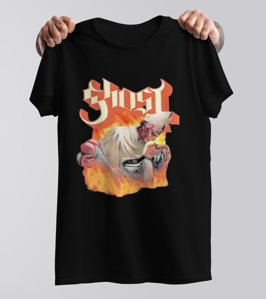 Ghost Nihil Embracing Flames T-Shirt