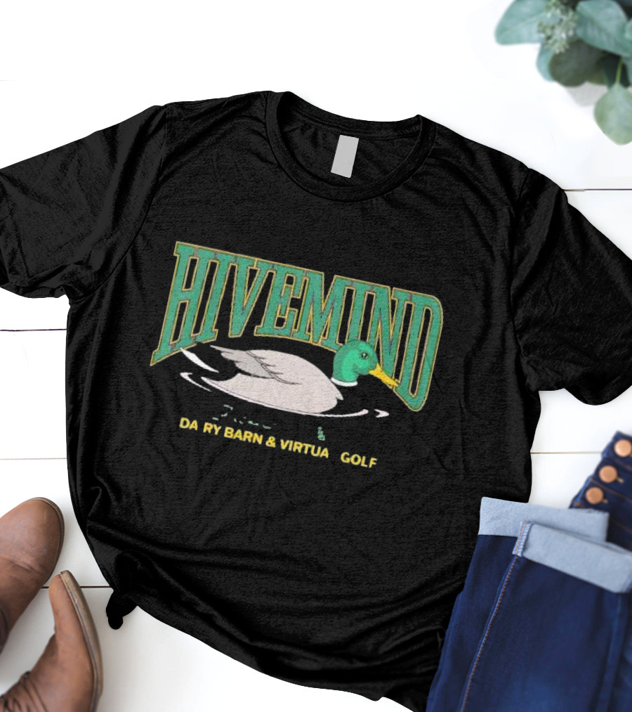 Hivemind Duck Dairy Barn And Virtual Golf T-Shirt