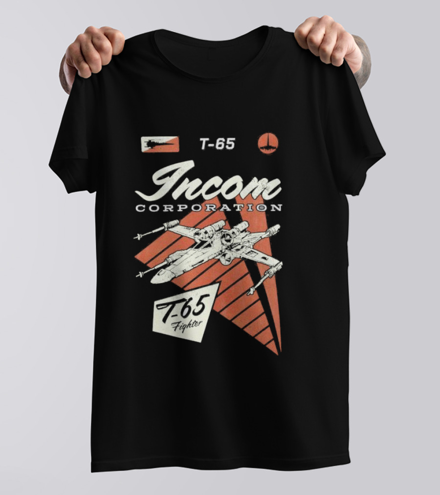 Incom Corporation T-65 Fighter Starship Graphic Retro T-Shirt