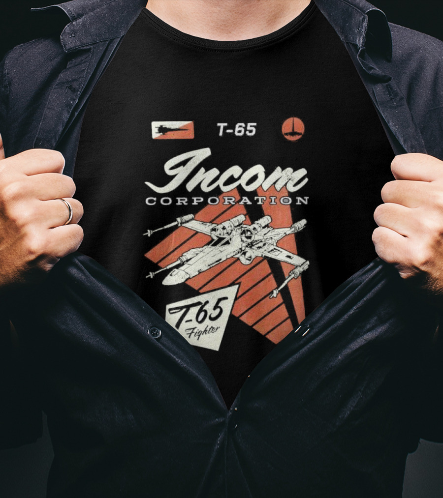Incom Corporation T-65 Fighter Starship Graphic Retro T-Shirt