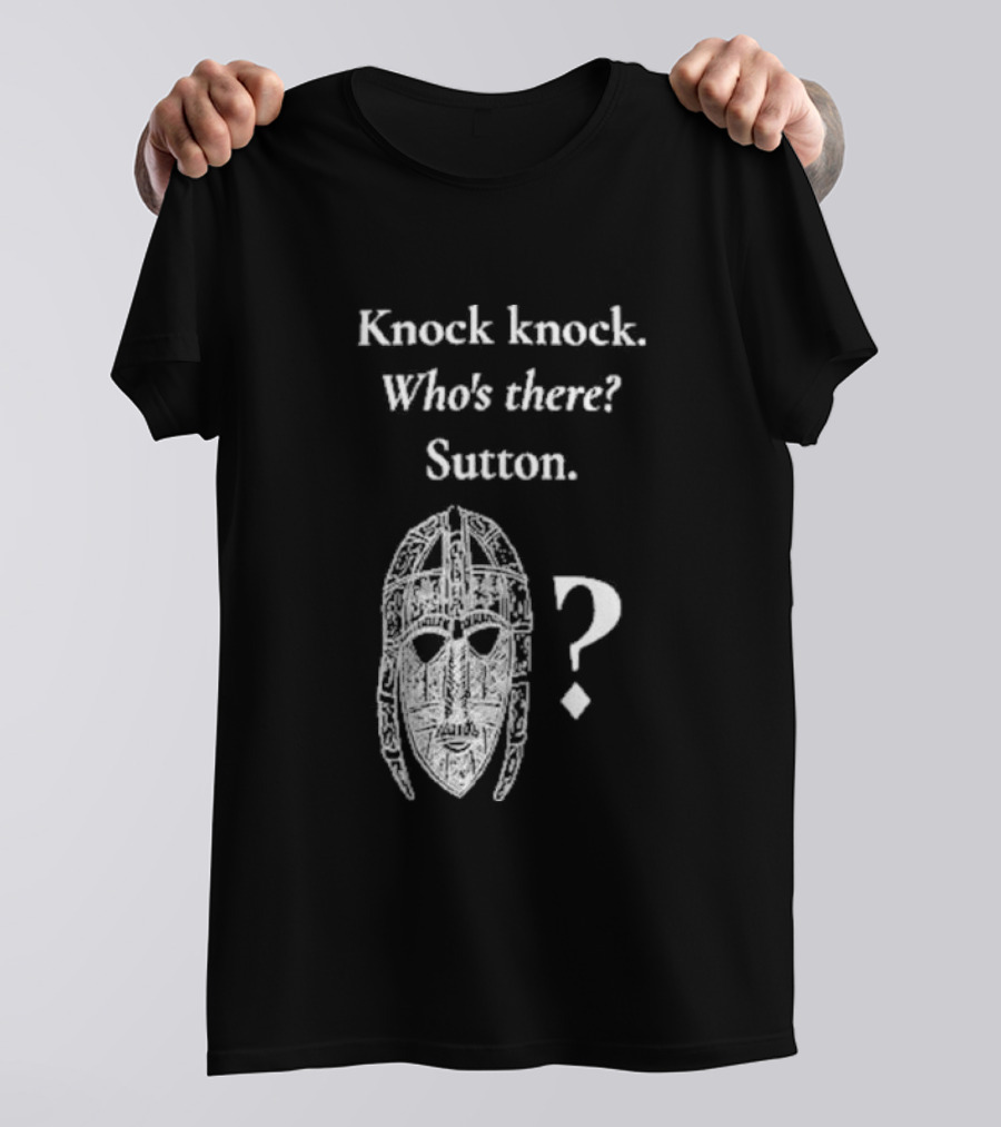 Knock Knock Who's There Sutton Helmet Image T-Shirt