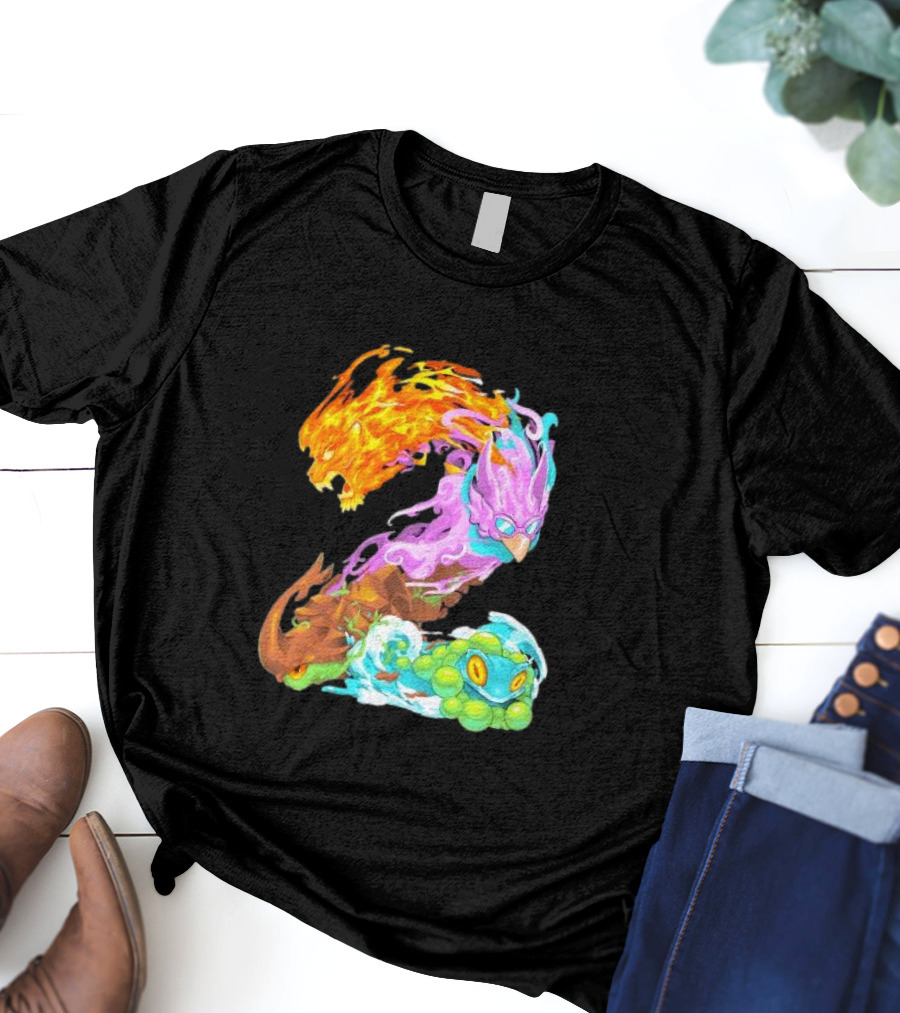 Rivals Of Aether 2 Elemental Creatures Number T-Shirt