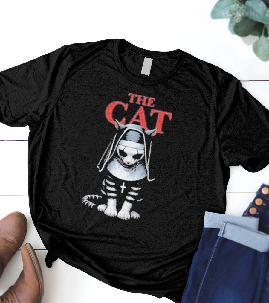 The Cat Nun With Cross T-Shirt