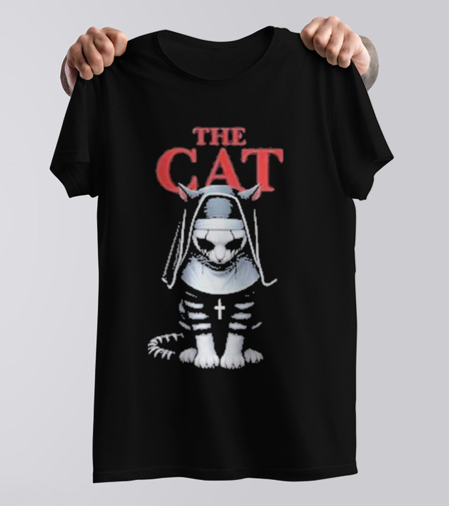 The Cat Nun With Cross T-Shirt