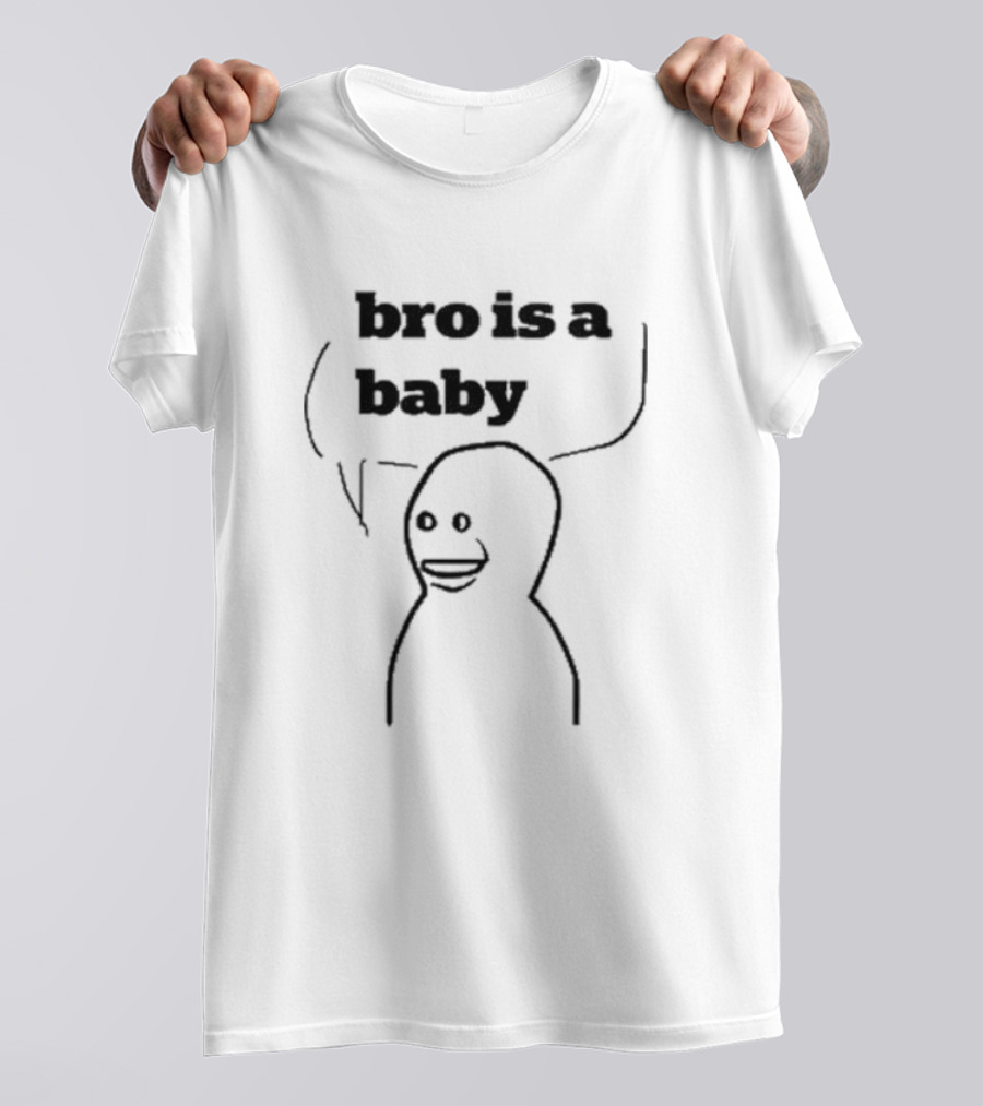Bro Is A Baby Meme Comic Style Speech Bubble T-Shirt