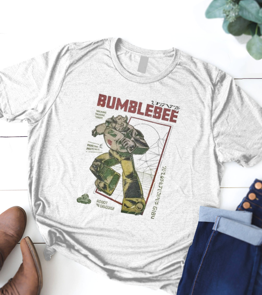 Bumblebee Walking Talking Robot More Than Meets The Eye Robot In Disguise T-Shirt