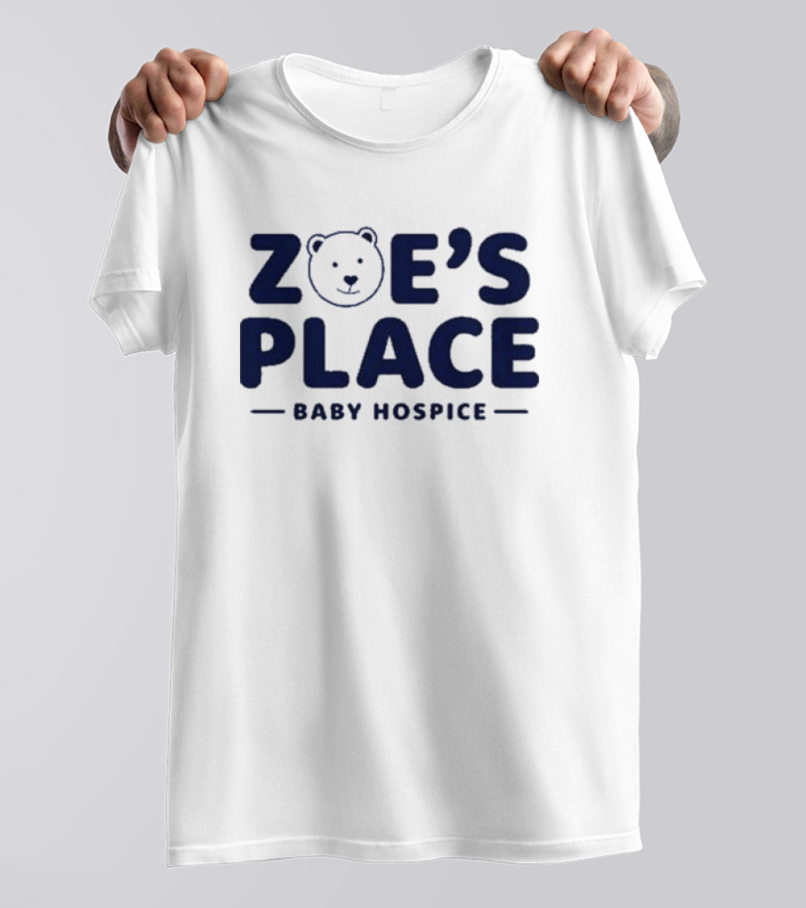 Chris Pajak Zoe’s Place Baby Hospice Charity Logo Bear T-Shirt