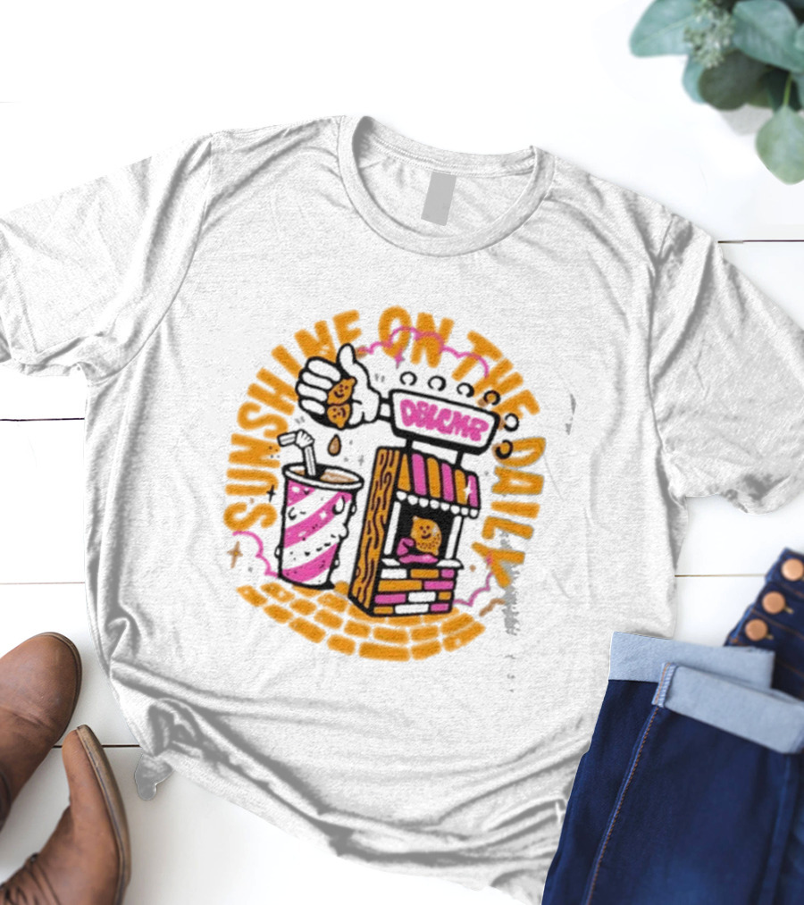 Doublecamp Daydream Sunshine On The Daily Dumplings Drink Stand T-Shirt