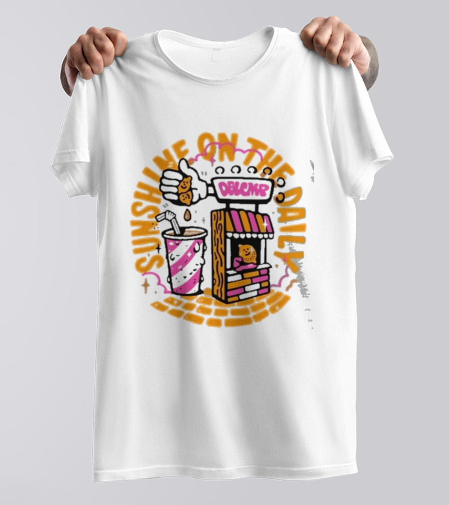 Doublecamp Daydream Sunshine On The Daily Dumplings Drink Stand T-Shirt