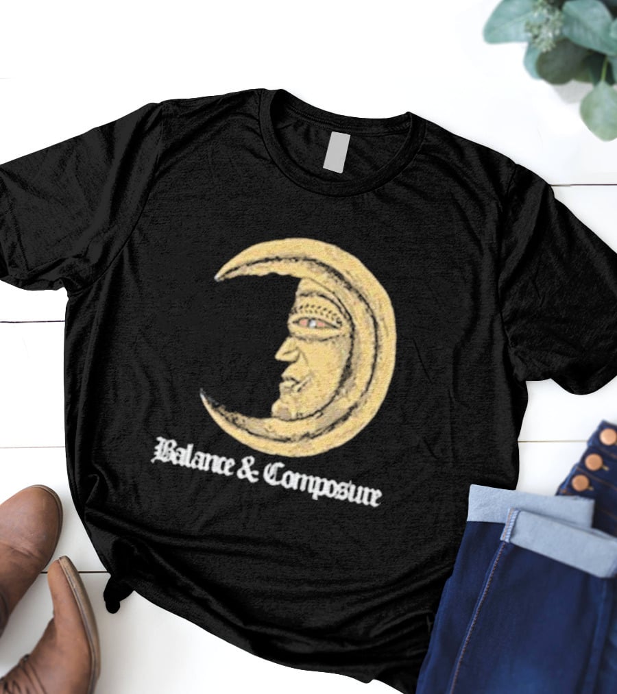 Balance And Composure Moon Face T-Shirt