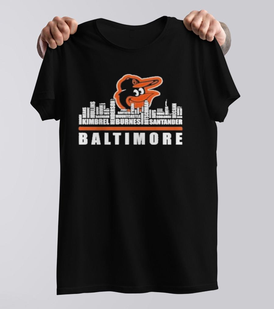 Baltimore Orioles Player Names Kimbrel Henderson Burnes Mountcastle Santander T-Shirt