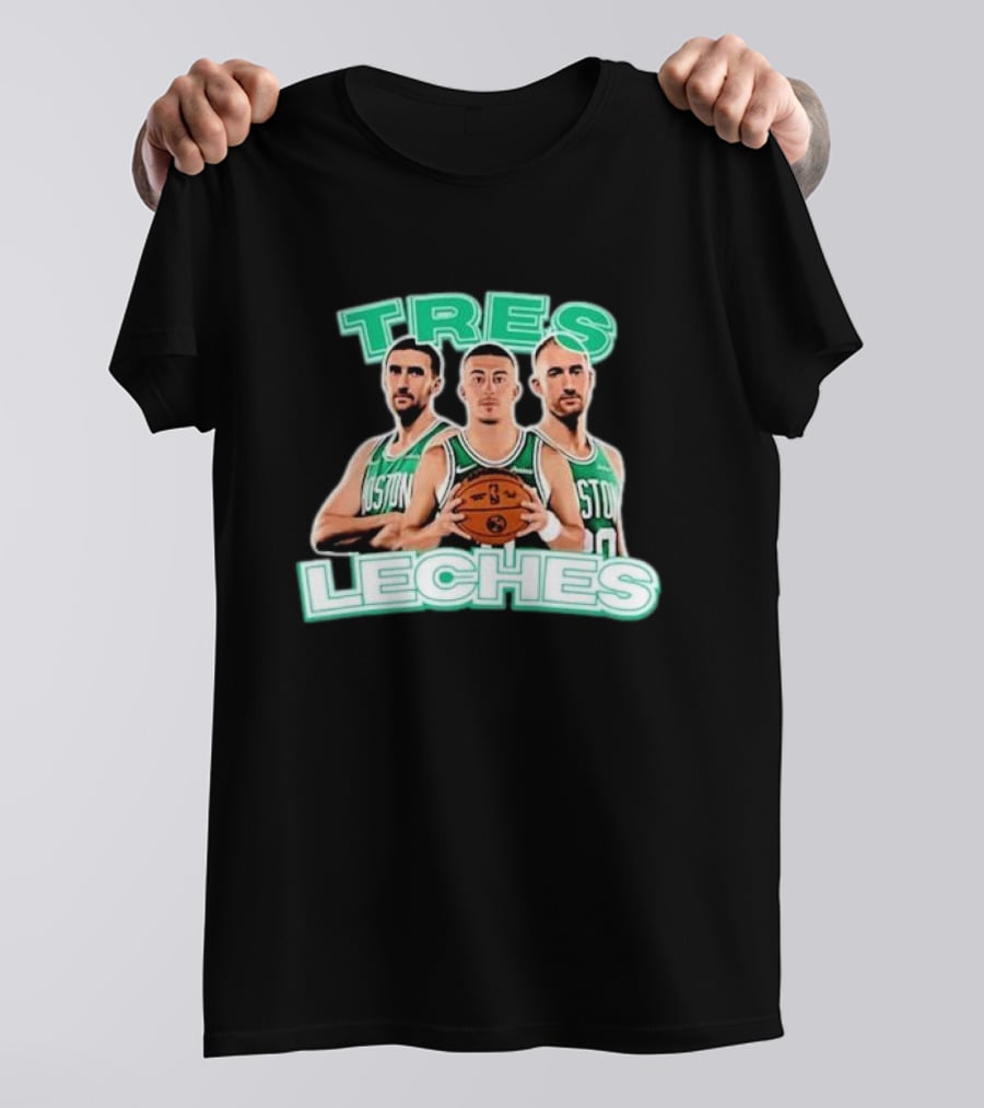 Boston Celtics Tres Leches Basketball Trio T-Shirt