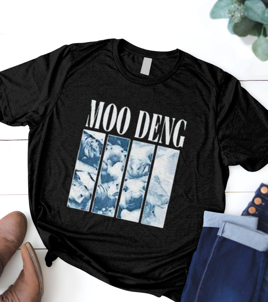 Moo Deng Blues Bootleg Pygmy Hippo T-Shirt