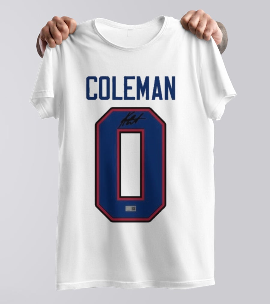 Coleman 0 Autograph Keon Coleman T-Shirt