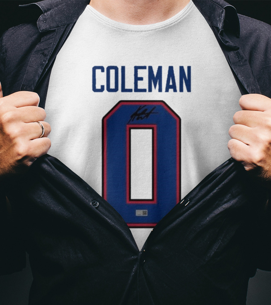 Coleman 0 Autograph Keon Coleman T-Shirt
